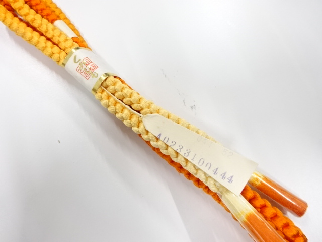 未使用品　正絹　手組帯締め